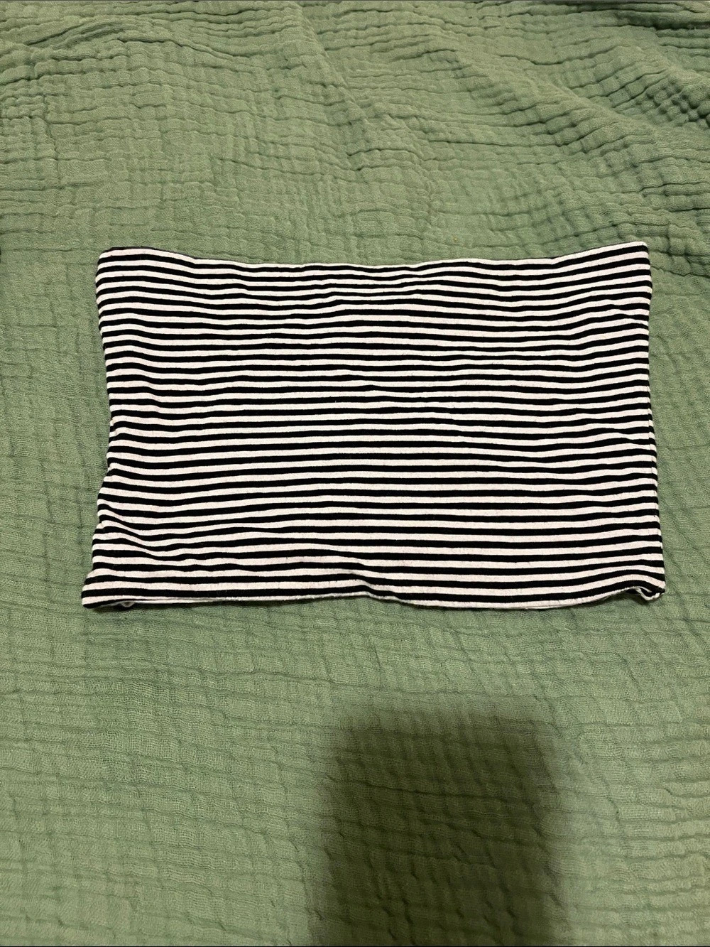 TOPSHOP Striped Tank Top in Black & White Size 6